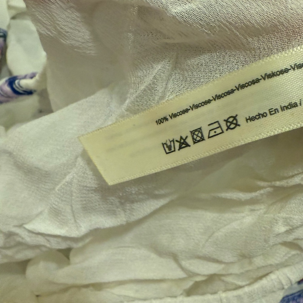 Free People Embroidered Off The Shoulder Sheer Top - Picture 4 of 4